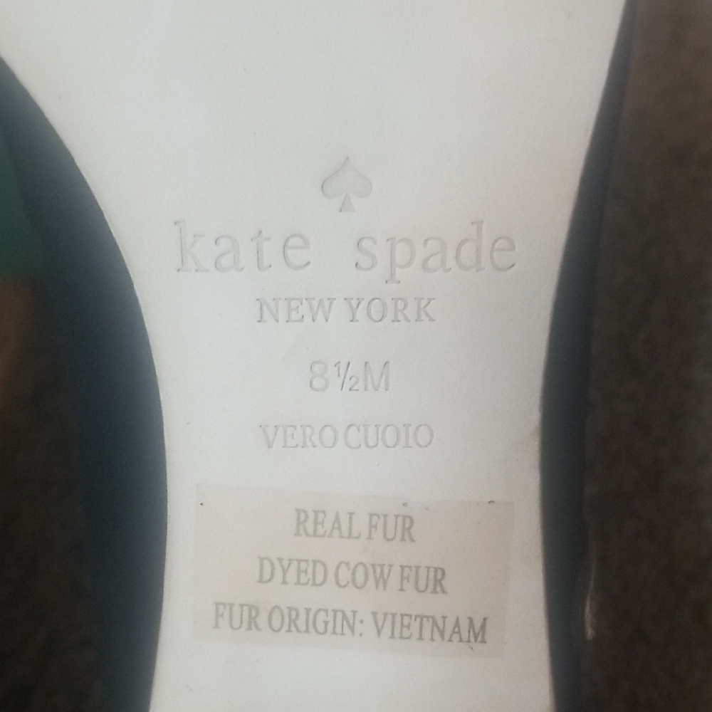 Kate Spade Black and Tan Flats with Metallic Embellishments - Picture 6 of 8